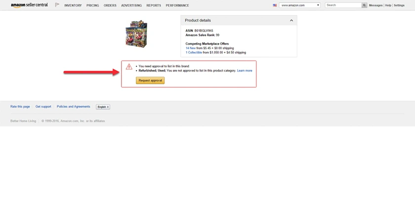 Amazon Restricted Brand