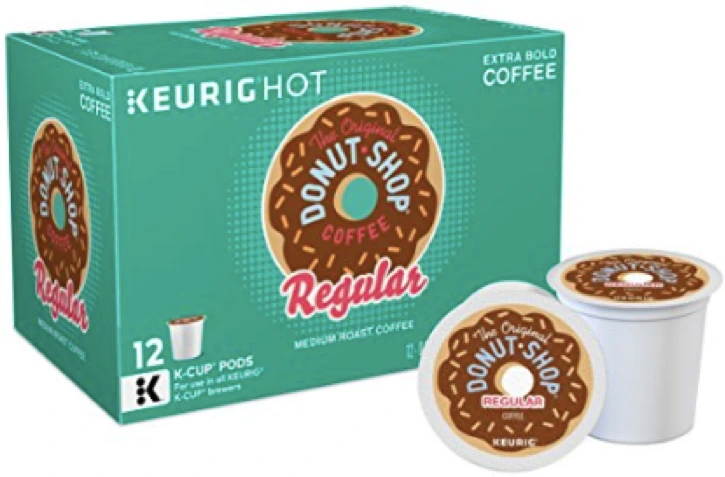  The Original Donut Shop Regular Keurig Single-Serve K-Cup Pods, Medium Roast Coffee, 12 c, Pack of 6 