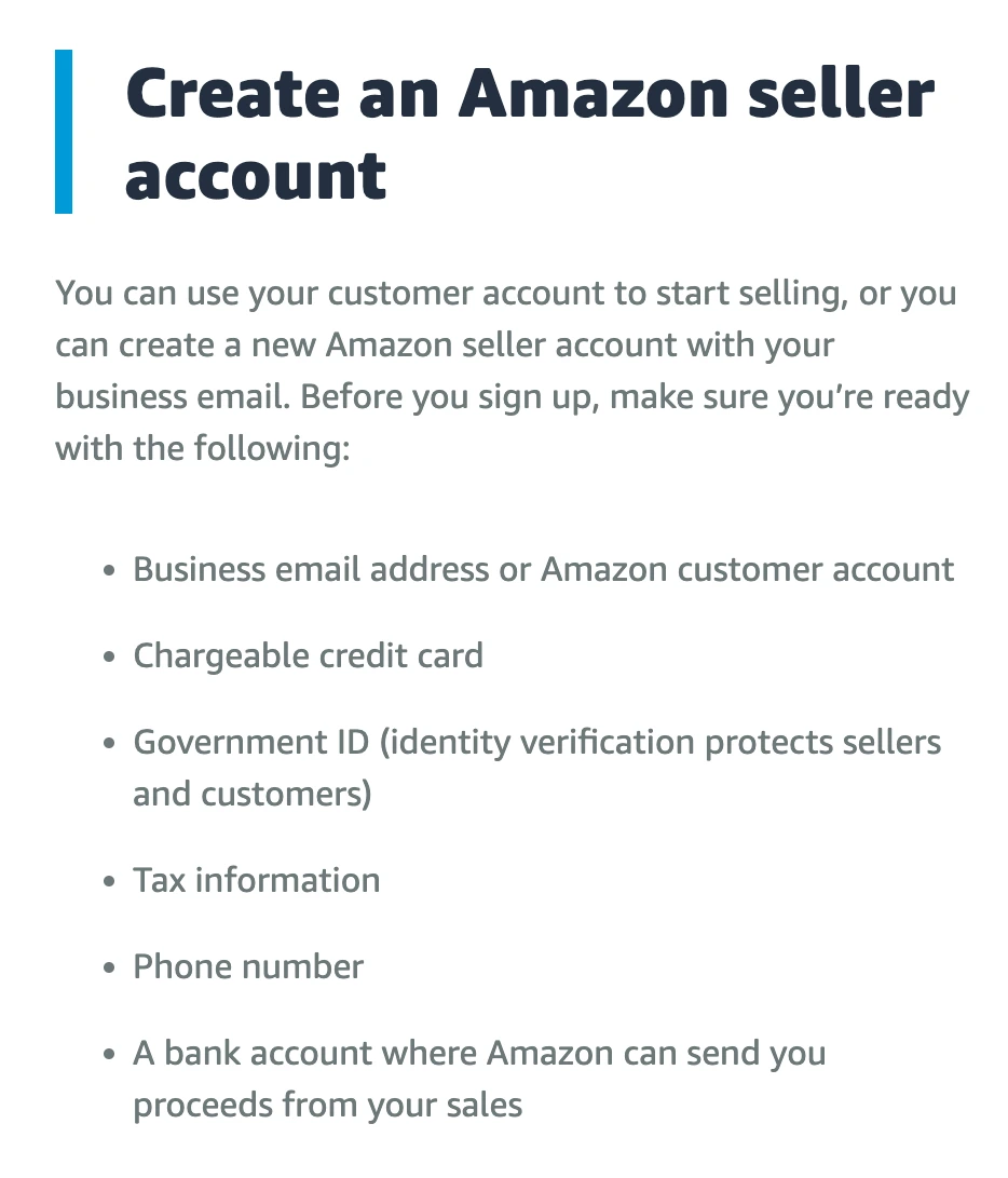 How to Sell on Amazon Canada: How to Create an Amazon Seller Account