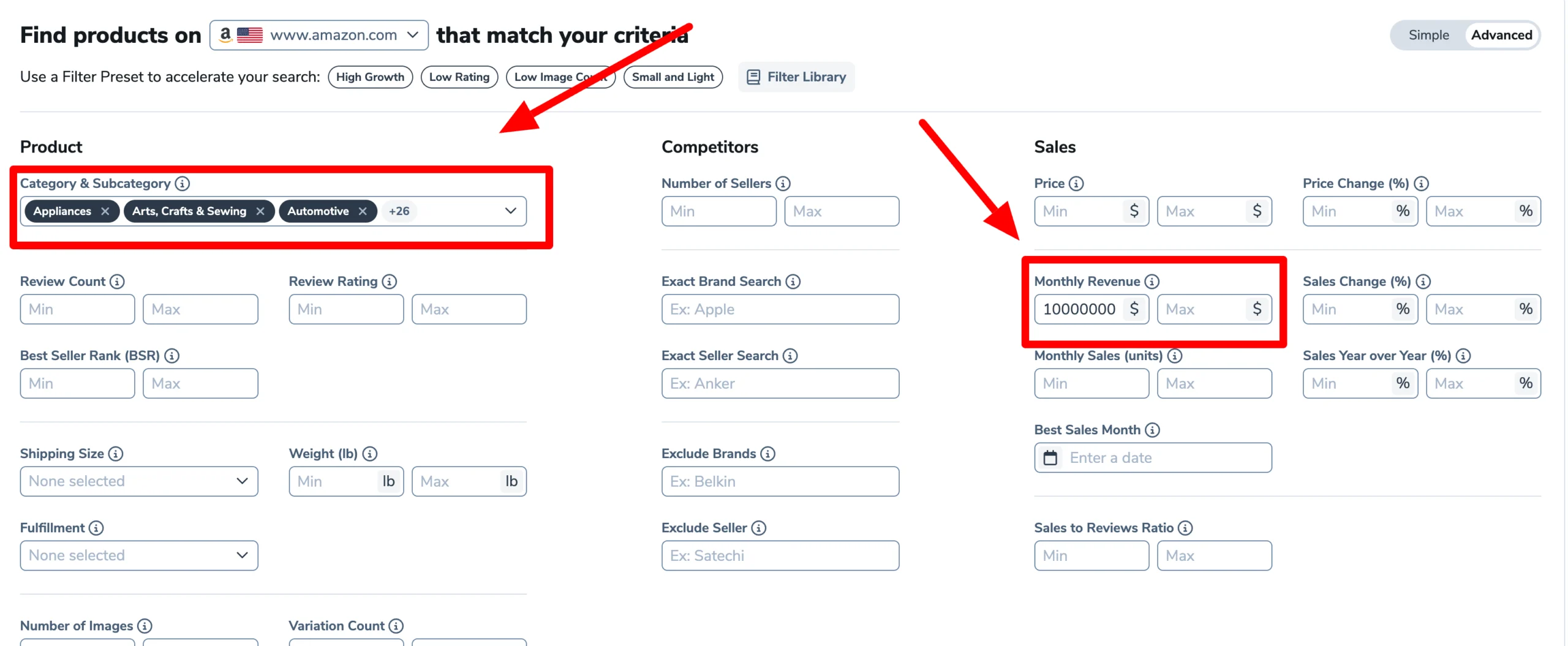 Black Box Categories and Subcategories