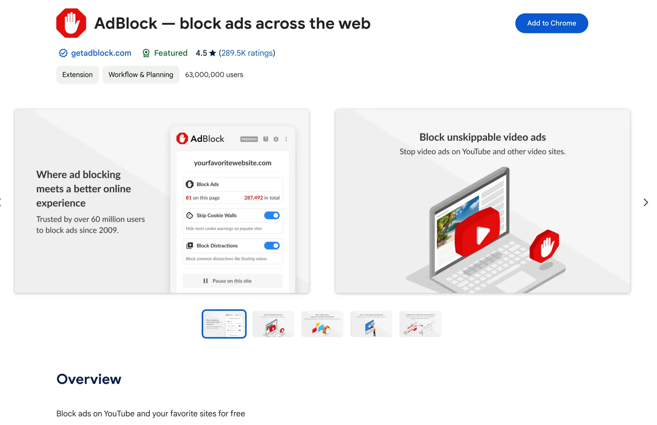 AdBlock Chrome Extension