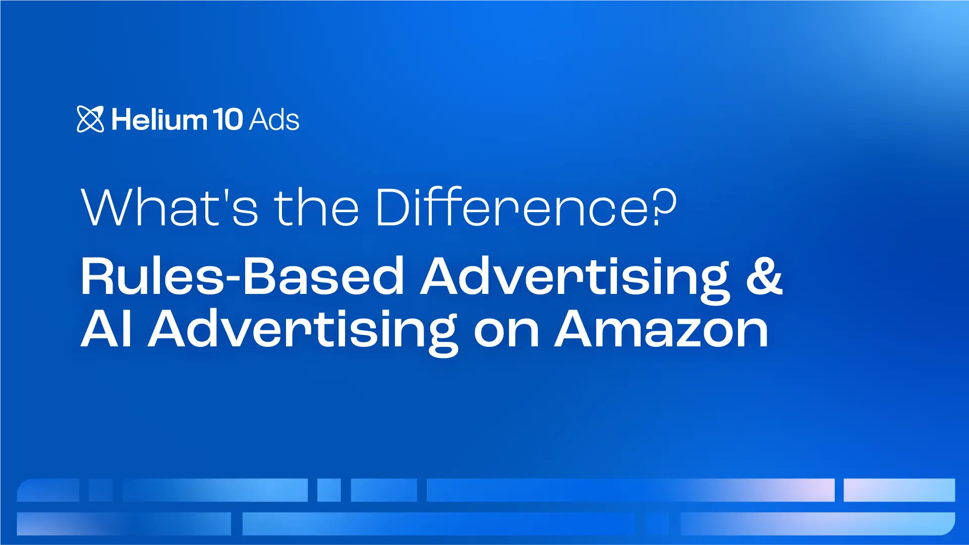 Rules based advertising versus ai advertising on amazon